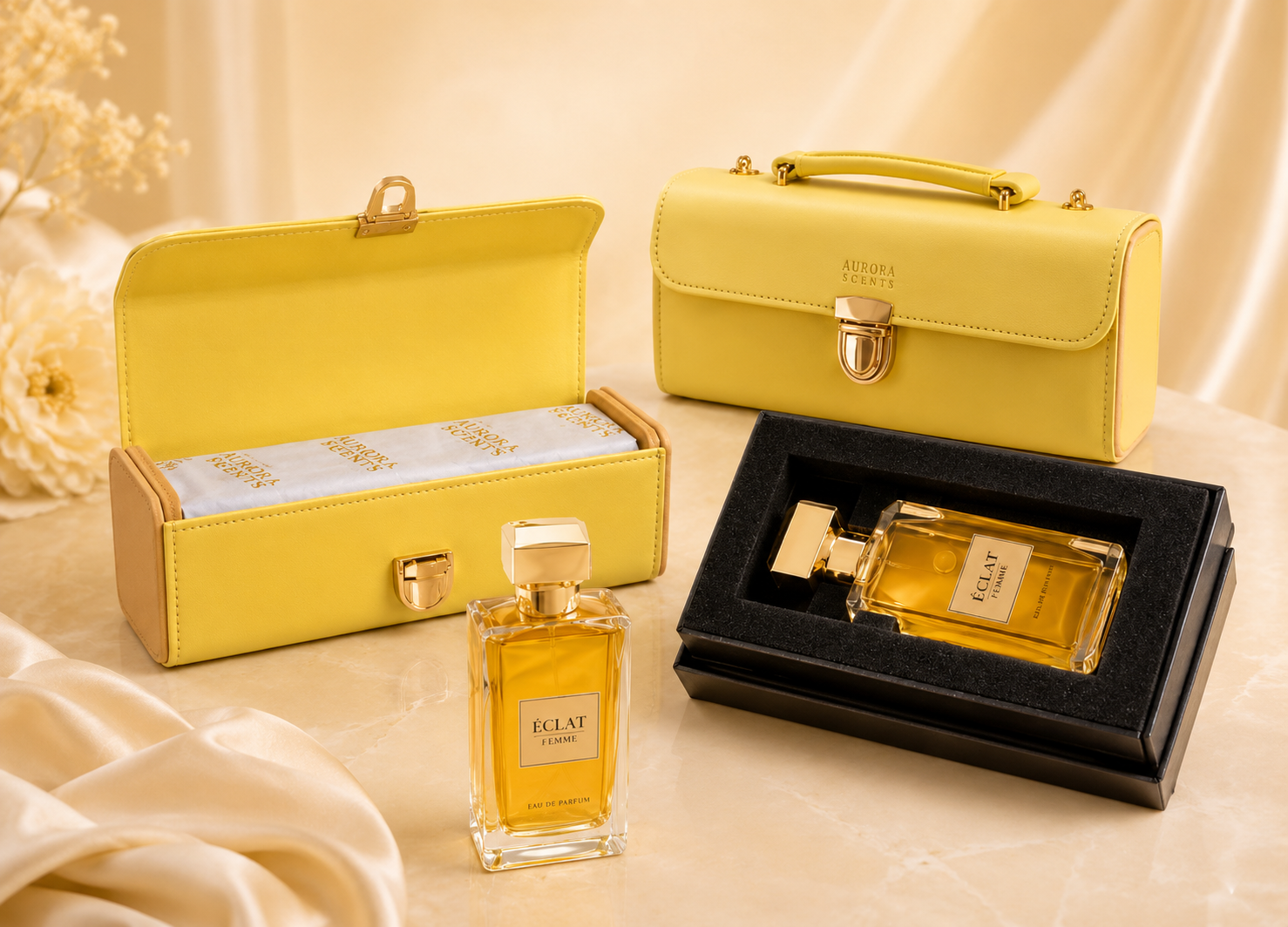 file_00000000100c81f4808c446cc8dc91bc ست هدیه عطر زنانه Aurora Scents Éclat Femme - تصویر 1