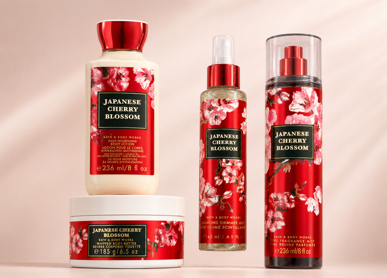 file_00000000156c8246aa0e3921cdce95e9 ست Japanese Cherry Blossom بث اند بادی ورکس 4 تکه - تصویر 1