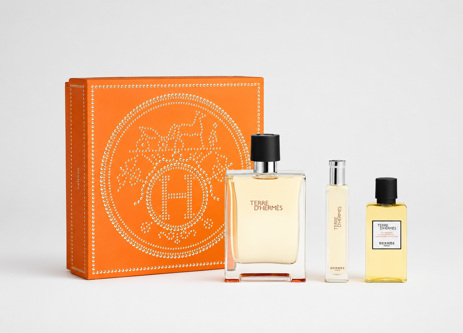 file_000000001ad081f4b83fe001505da94a ست هدیه عطر مردانه Terre d'Hermess Eau The Toilette - تصویر 1